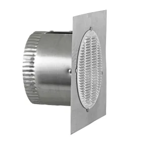 Lambro 142 Aluminum Bathroom Fan Eave Vent, 4"