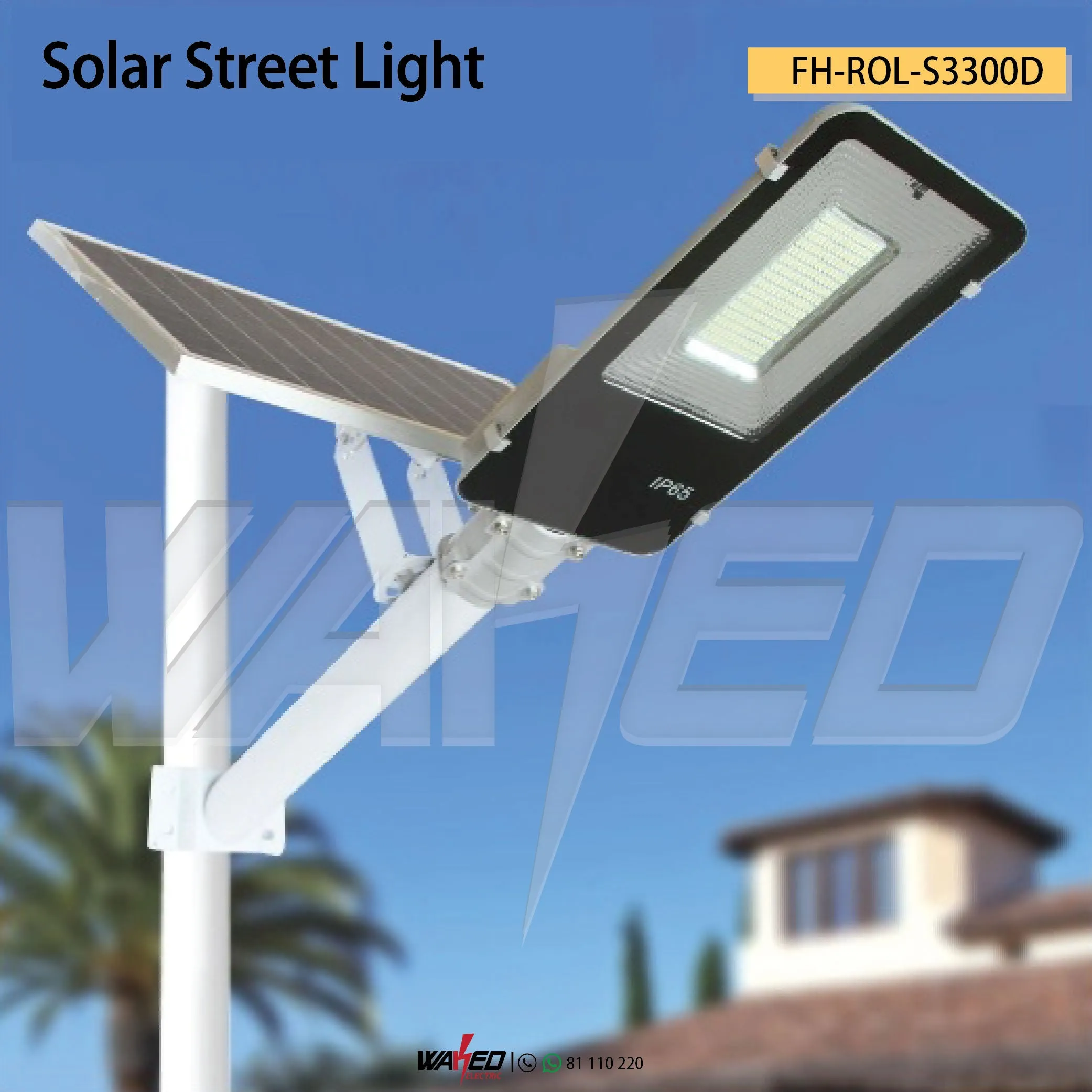 LED Solar Light Outdoor Remote Control - 300Watt - IP65