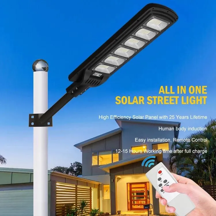 led solar sensor upgraded street light econo series with complete accessories 180W