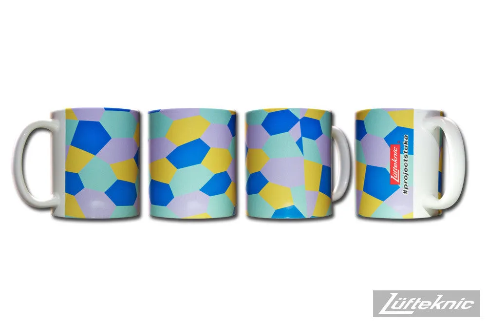 Lüfteknic ceramic mug - #projectstuka lozenge camouflage pattern