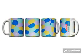 Lüfteknic ceramic mug - #projectstuka lozenge camouflage pattern