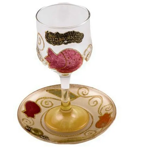 Lily Art - 500601-6 - Tulip / Pomegranate Kiddush cup