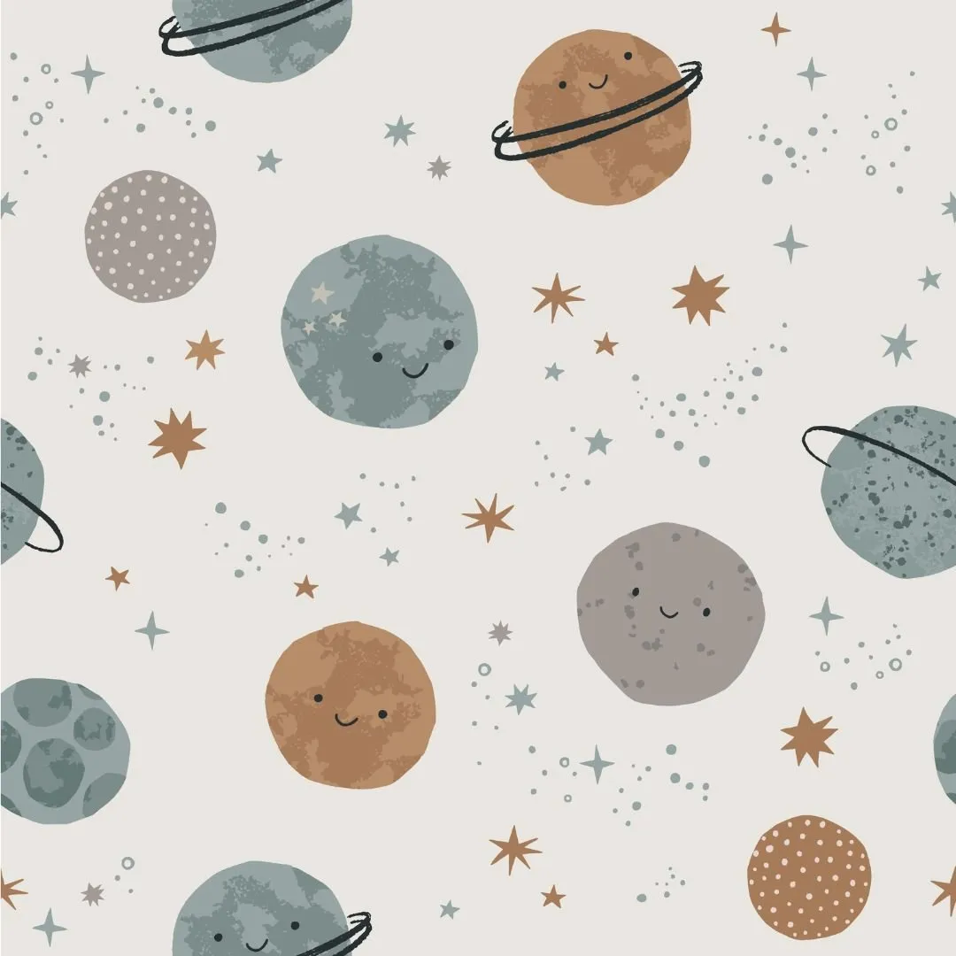 Little Explorer in Space Wallpaper