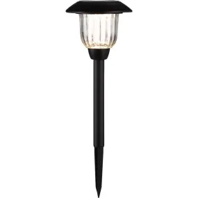 Living Accents Black Solar Powered 0.2 W LED Pathway Light 1 pk