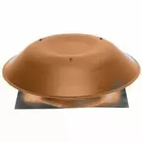 Lomanco 135BR Pan Style Static Roof Ventilator, 14 in, Aluminum, Brown