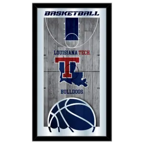 Louisiana Tech Bulldogs HBS Basketball Framed Hang Glass Wall Mirror (26"x15")