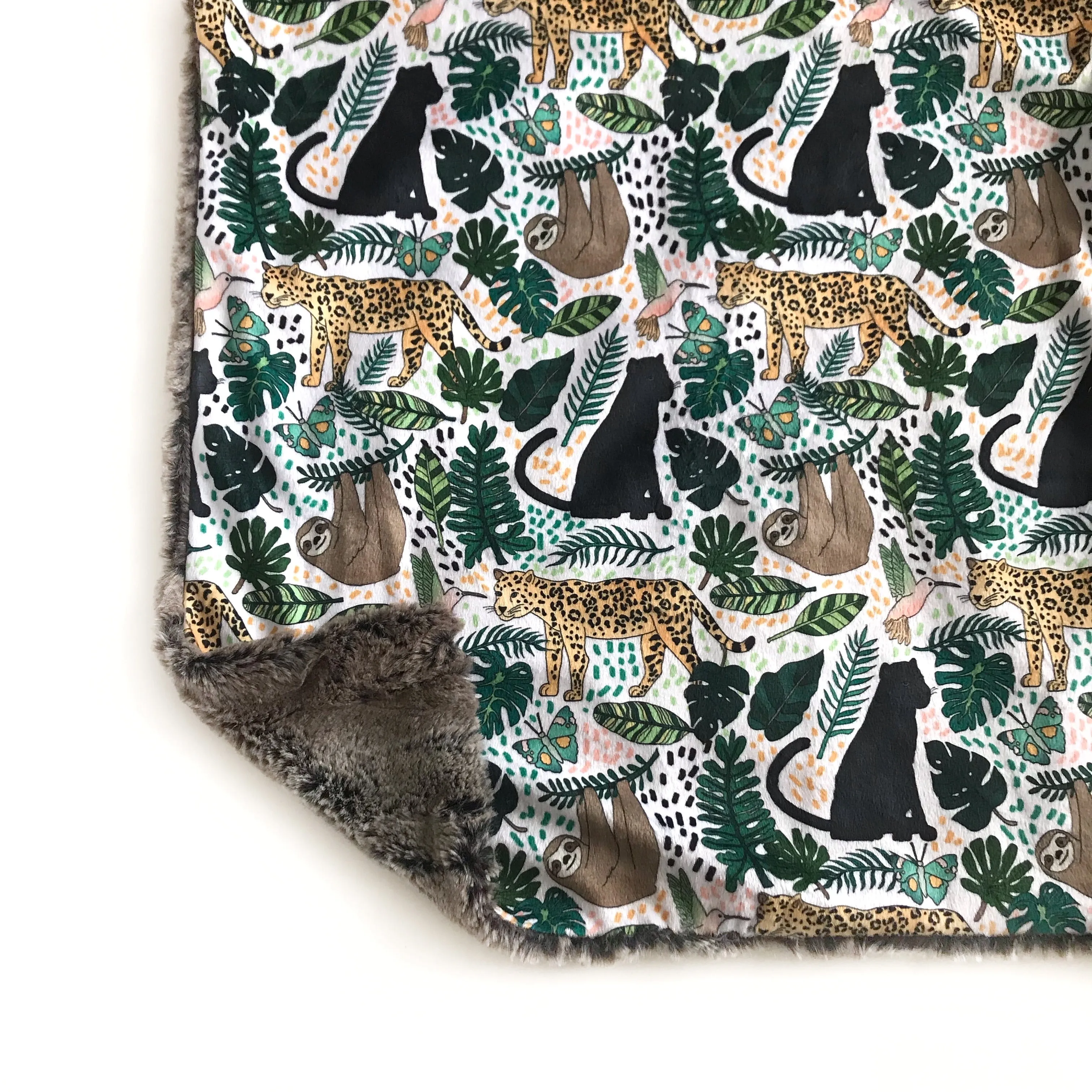 Lovey Blanket - Emerald Rainforest Animals