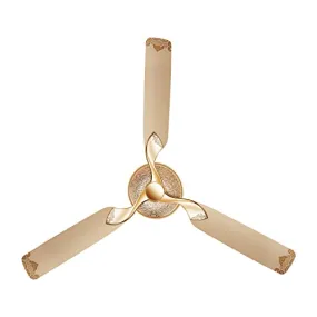 Luminous Jaipur Mahal 1320mm Designer Ceiling Fan for Home and Office (2 Year Warranty, Thar Gold)