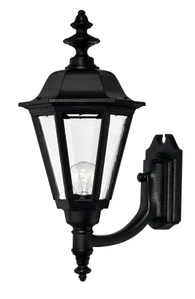 Manor House Large Wall Mount Lantern in Black