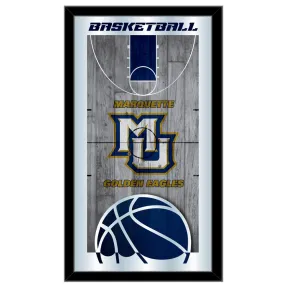 Marquette Golden Eagles HBS Basketball Framed Hang Glass Wall Mirror (26"x15")