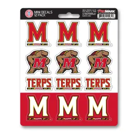 Maryland Terrapins 12 Count Mini Decal Sticker Pack