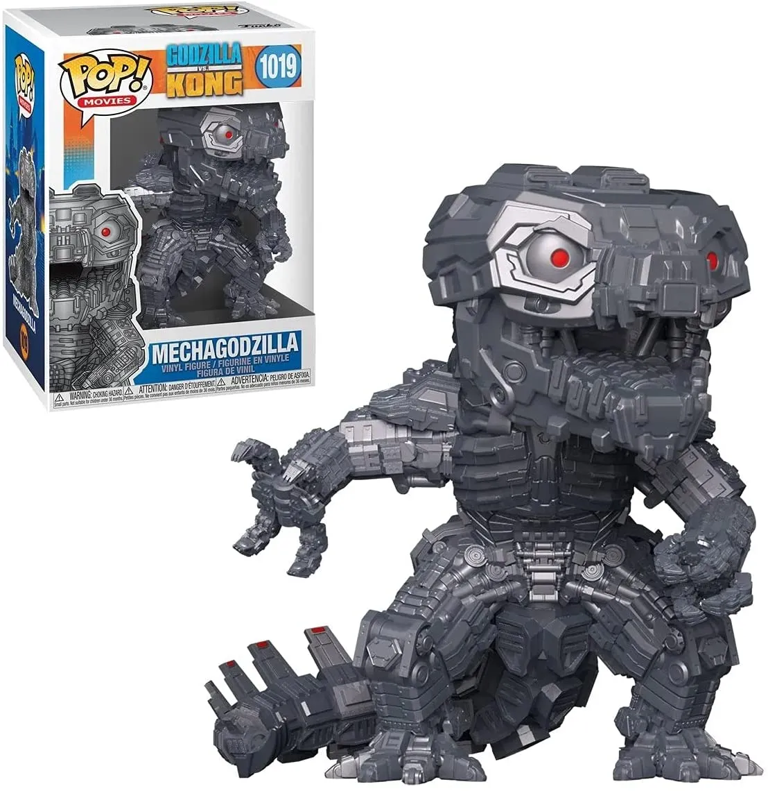 Mechagodzilla Pop #1019 Pop Movies Godzilla vs Kong Vinyl Figure (Bundled with Protector Box)