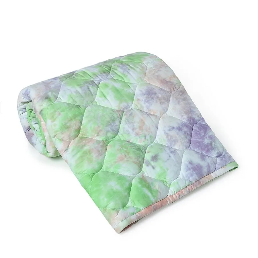 Mermazing Unisex Crystal Woven Tie & Die Comforter Green