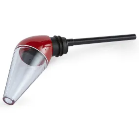 Metrokane Houdini Aerating Pourer, Metallic Red