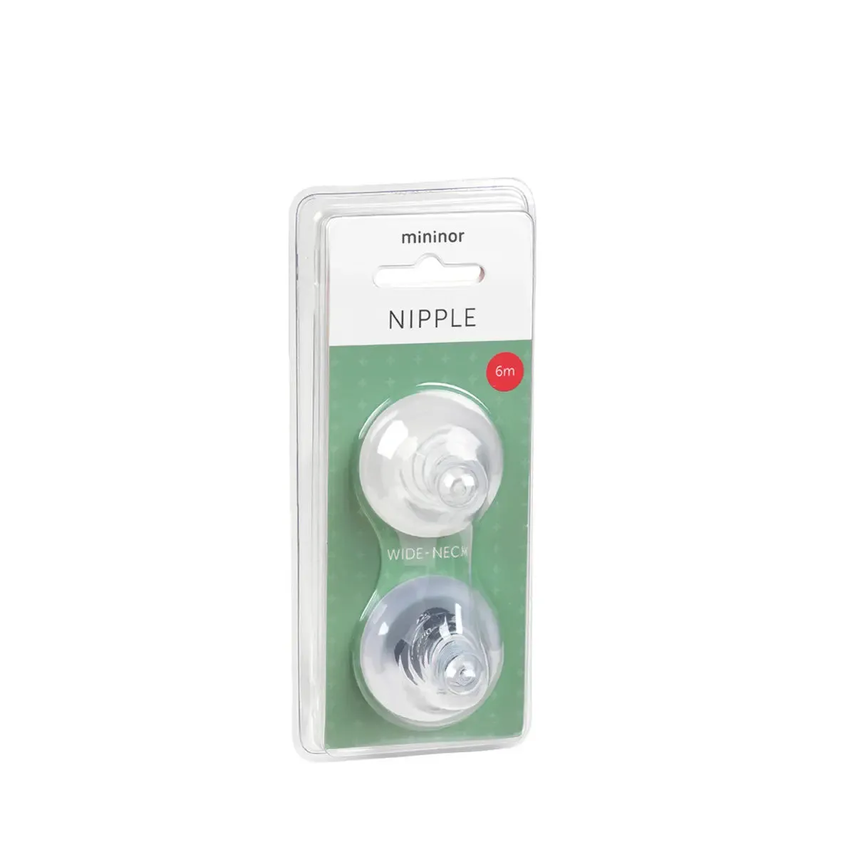 Mininor Bottle Nipple 2 pack- Various Sizes