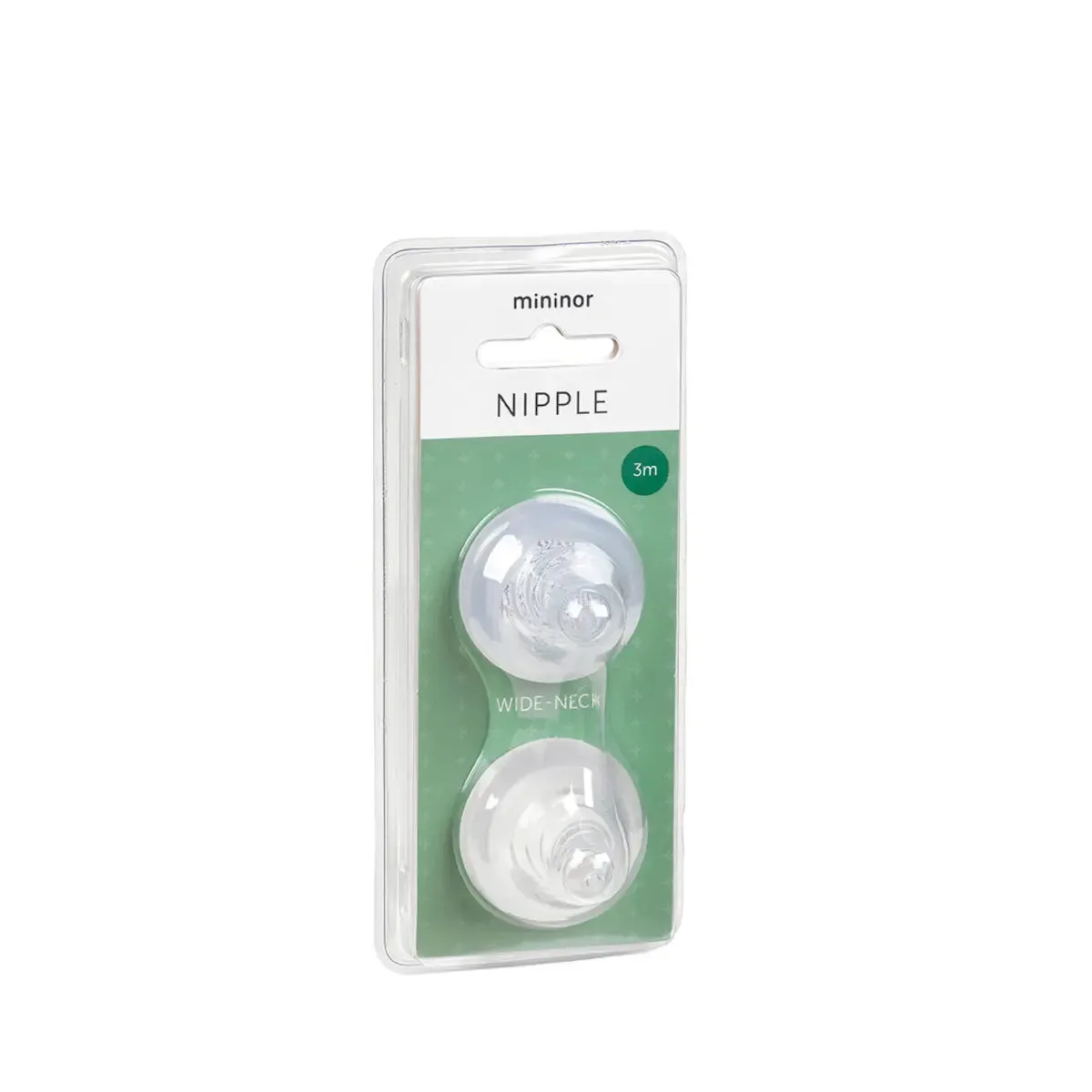 Mininor Bottle Nipple 2 pack- Various Sizes