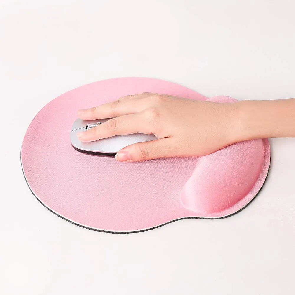 Miniso Mouse Pad with Wrist Rest (Pink)