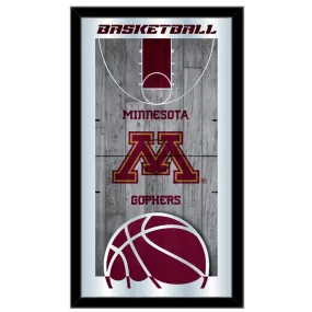 Minnesota Golden Gophers HBS Basketball Framed Hang Glass Wall Mirror (26"x15")