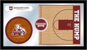 Mississippi State Bulldogs HBS Basketball Framed Glass Wall Mirror (26"x15")