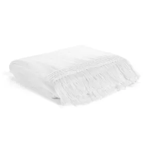 Modern Burlap Organic Cotton Muslin Fringe Swaddle