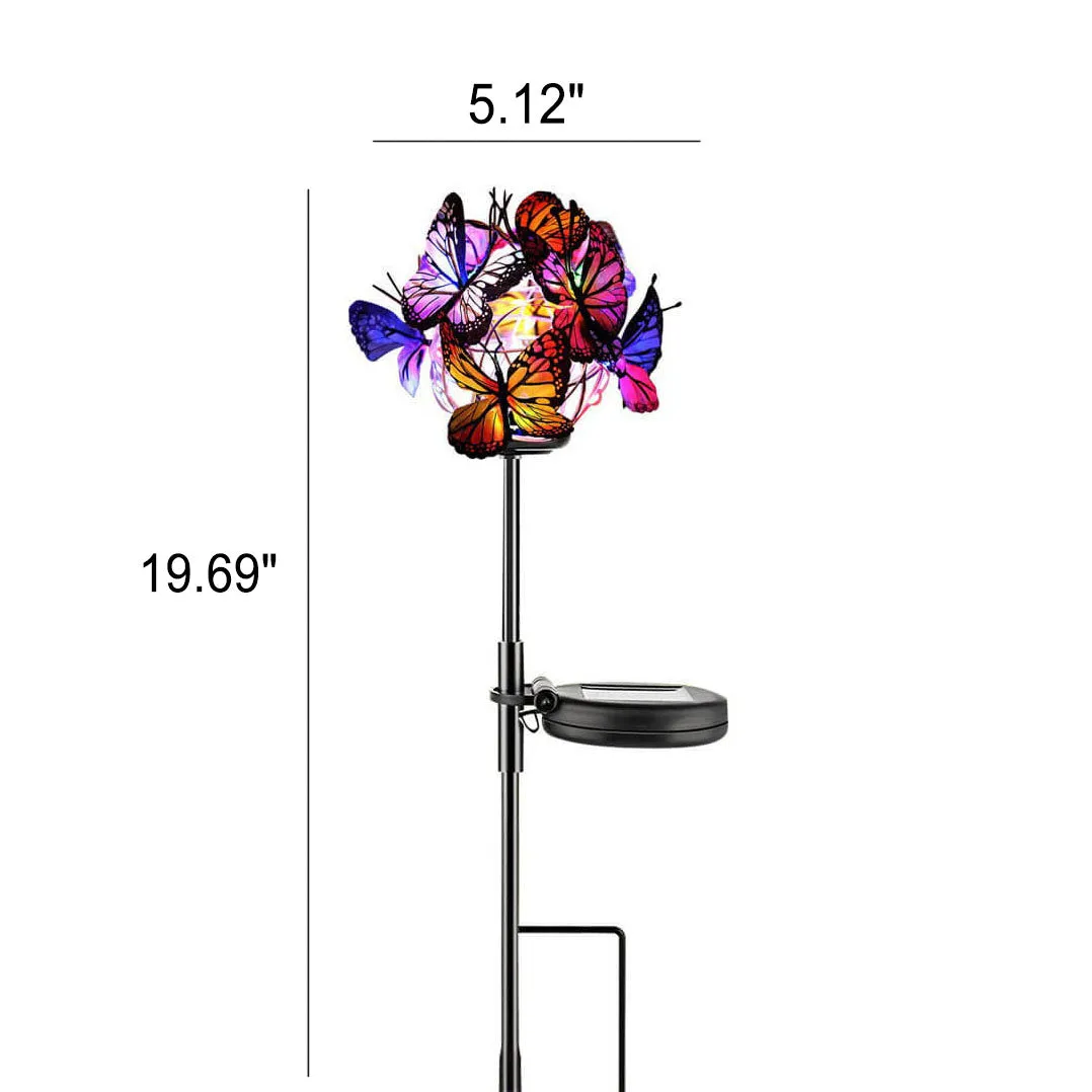 Modern Creative Butterfly Decorative Solar LED Waterproof Outdoor Patio Lawn Insert Light