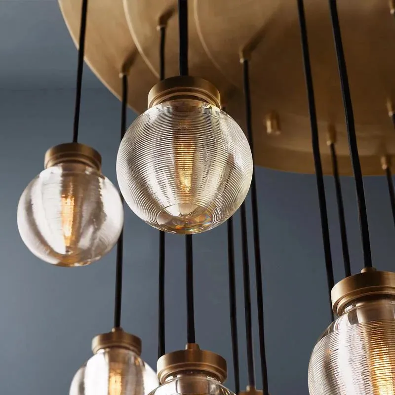 Modern Pearl Ball Round Chandelier