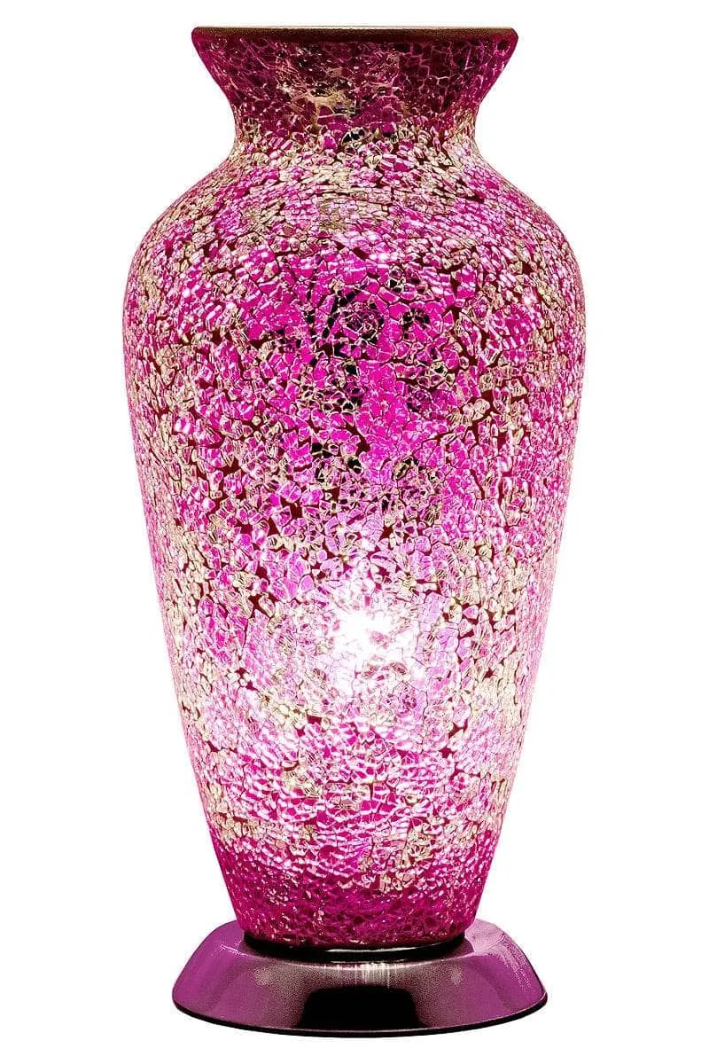 Mosaic Vase Lamp - Pink