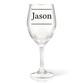 Name Wine Glass