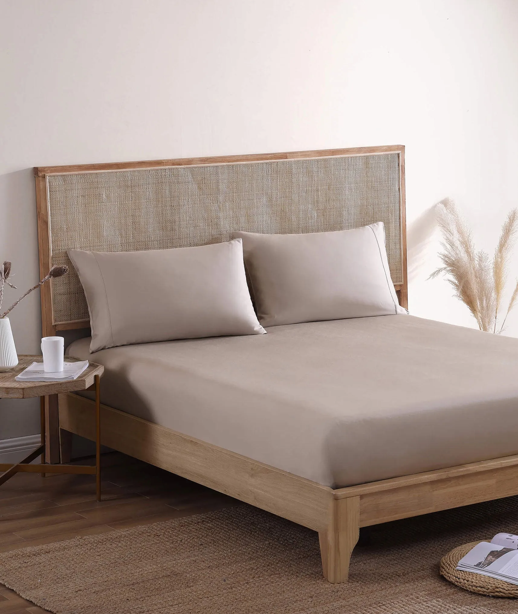 Natural Premium Bamboo Fitted Sheet