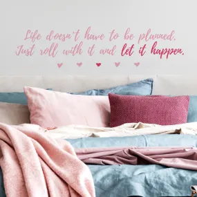 NETFLIX ALWAYS AND FOREVER, LARA JEAN QUOTE PEEL AND STICK WALL DECALS