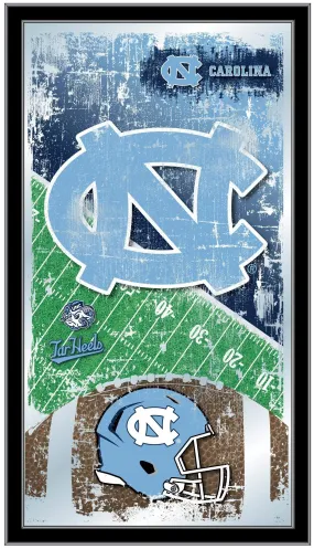 North Carolina Tar Heels HBS Football Framed Hanging Glass Wall Mirror (26"x15")