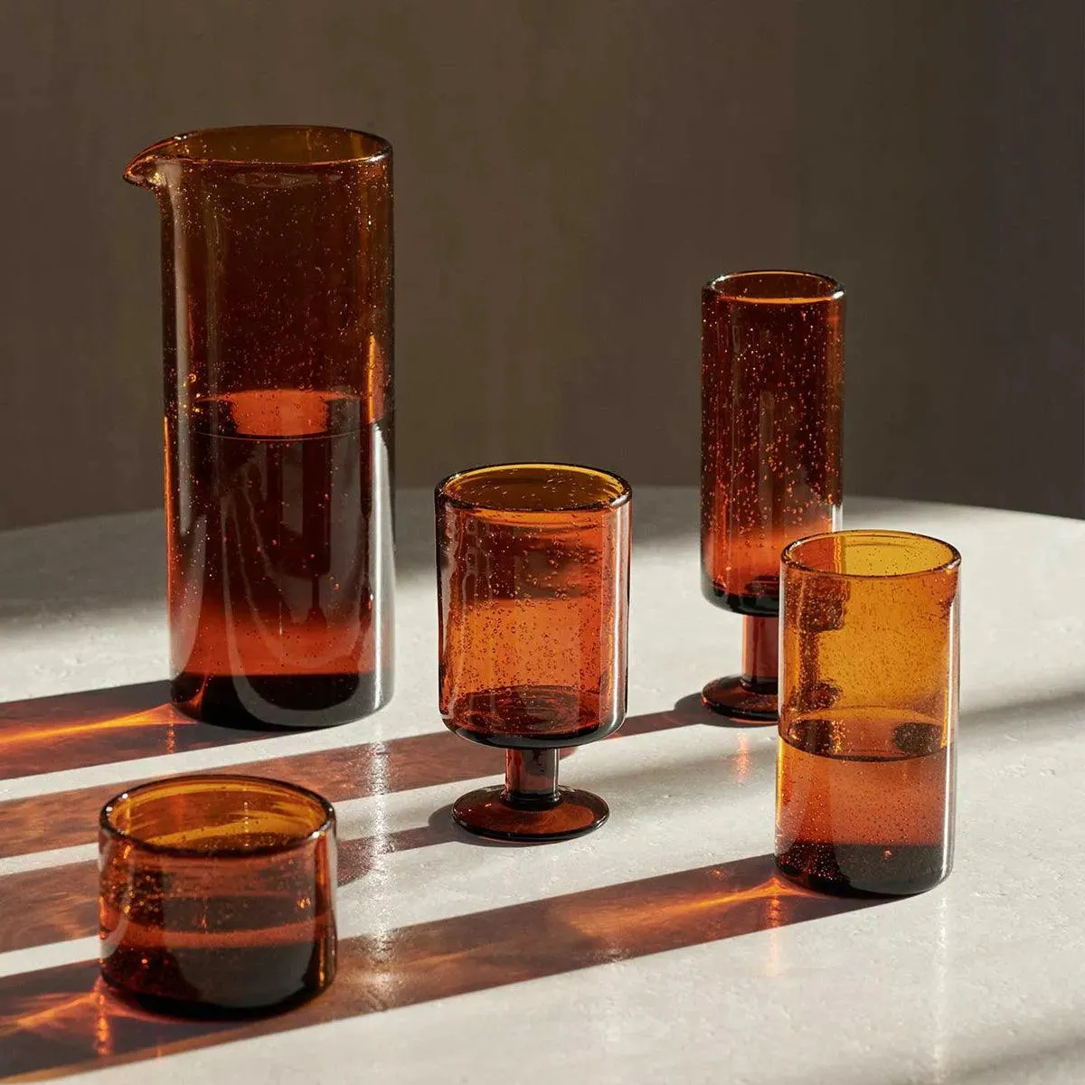 Oli Amber Glassware - ferm LIVING