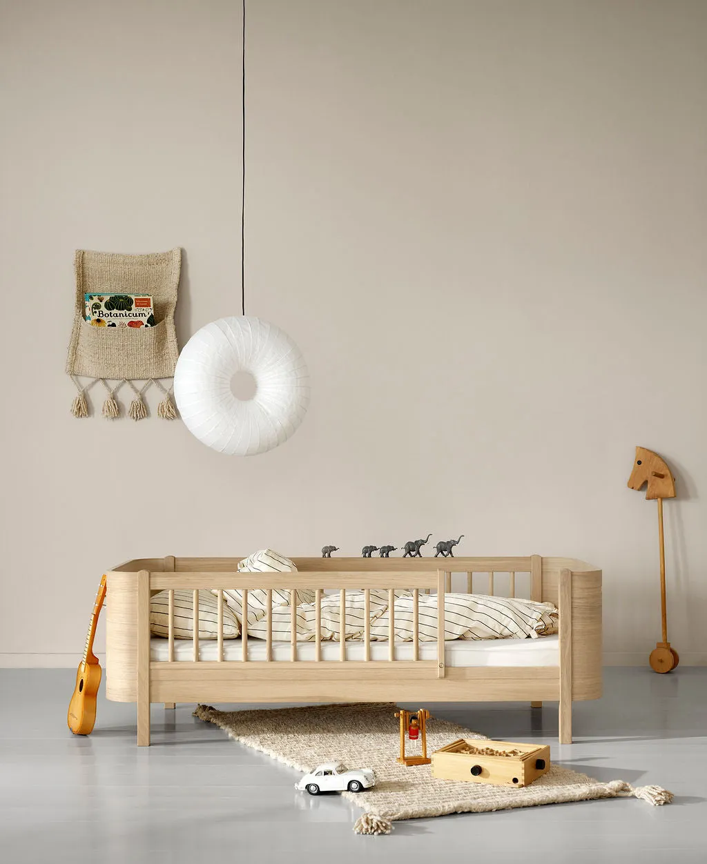 Oliver, Wood Mini  Junior Bed, Oak