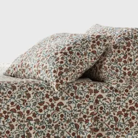 Open Box - Queen Flannel Sheet Set Floral - Threshold