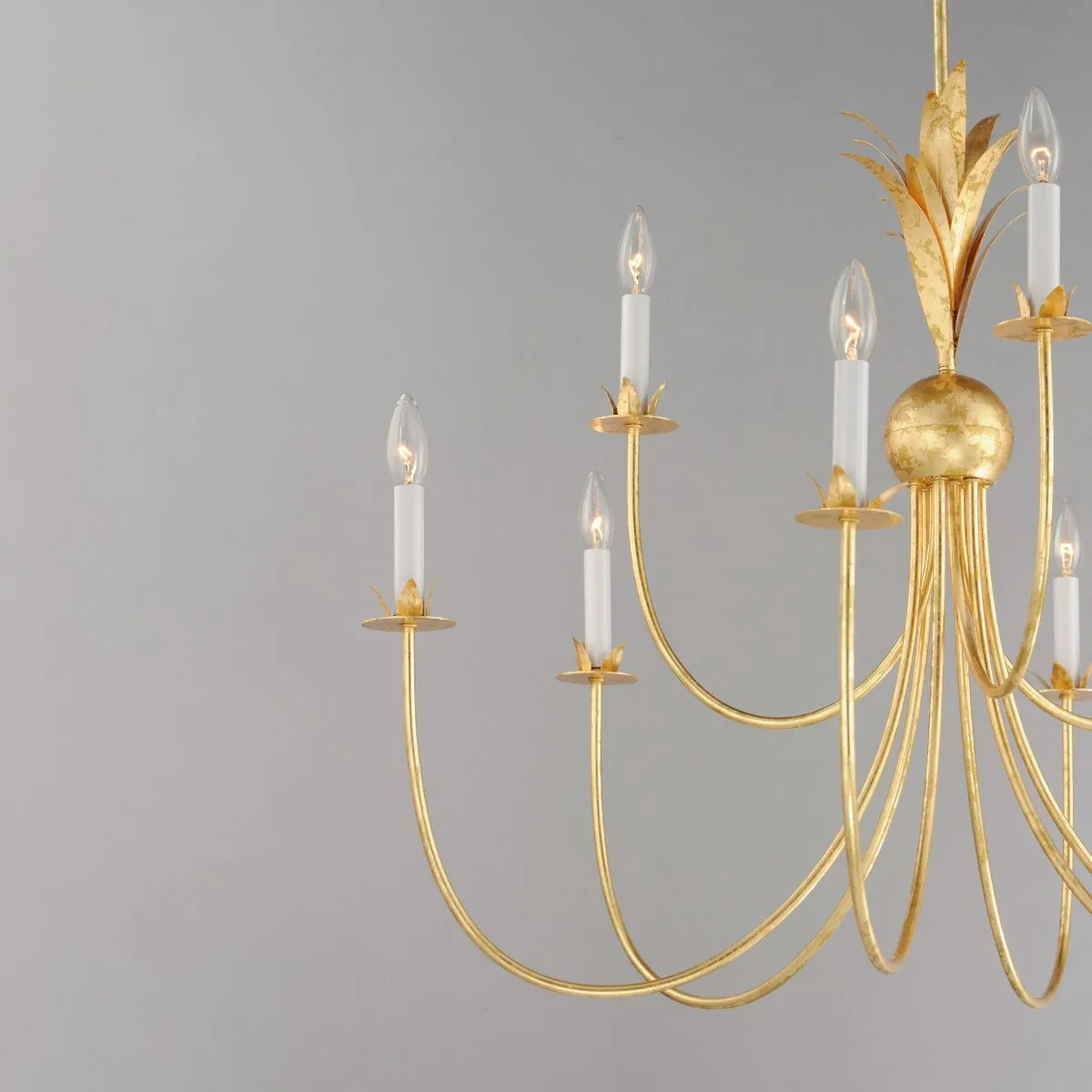 Paloma 36 in. 9 Lights Chandelier Gold Finish