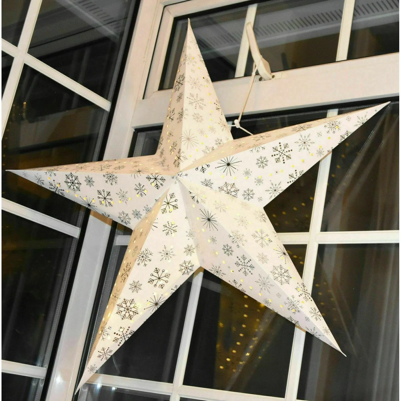 Paper Led White 40 cm Star