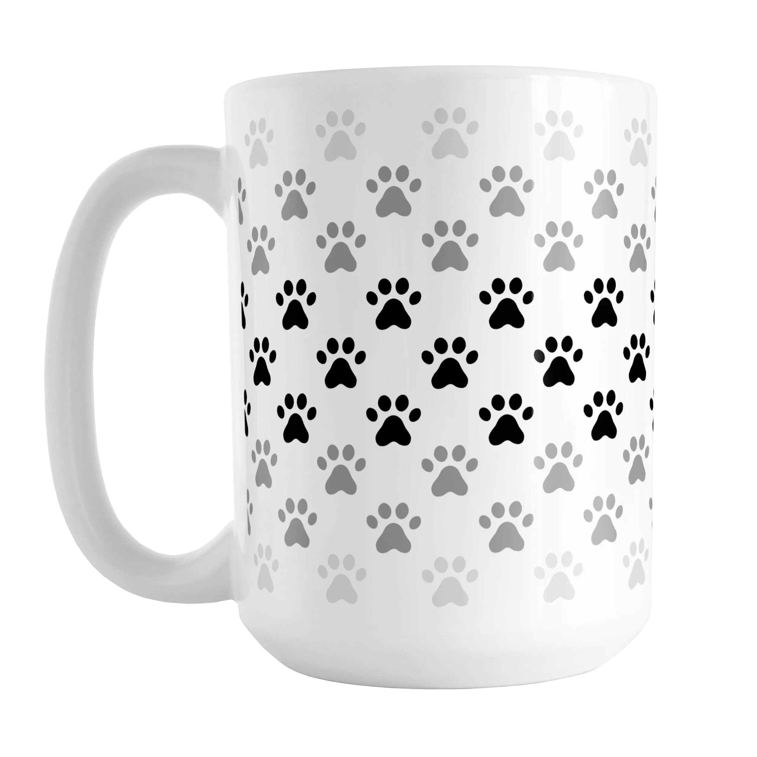 Paw Prints in Black Mug