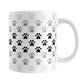 Paw Prints in Black Mug