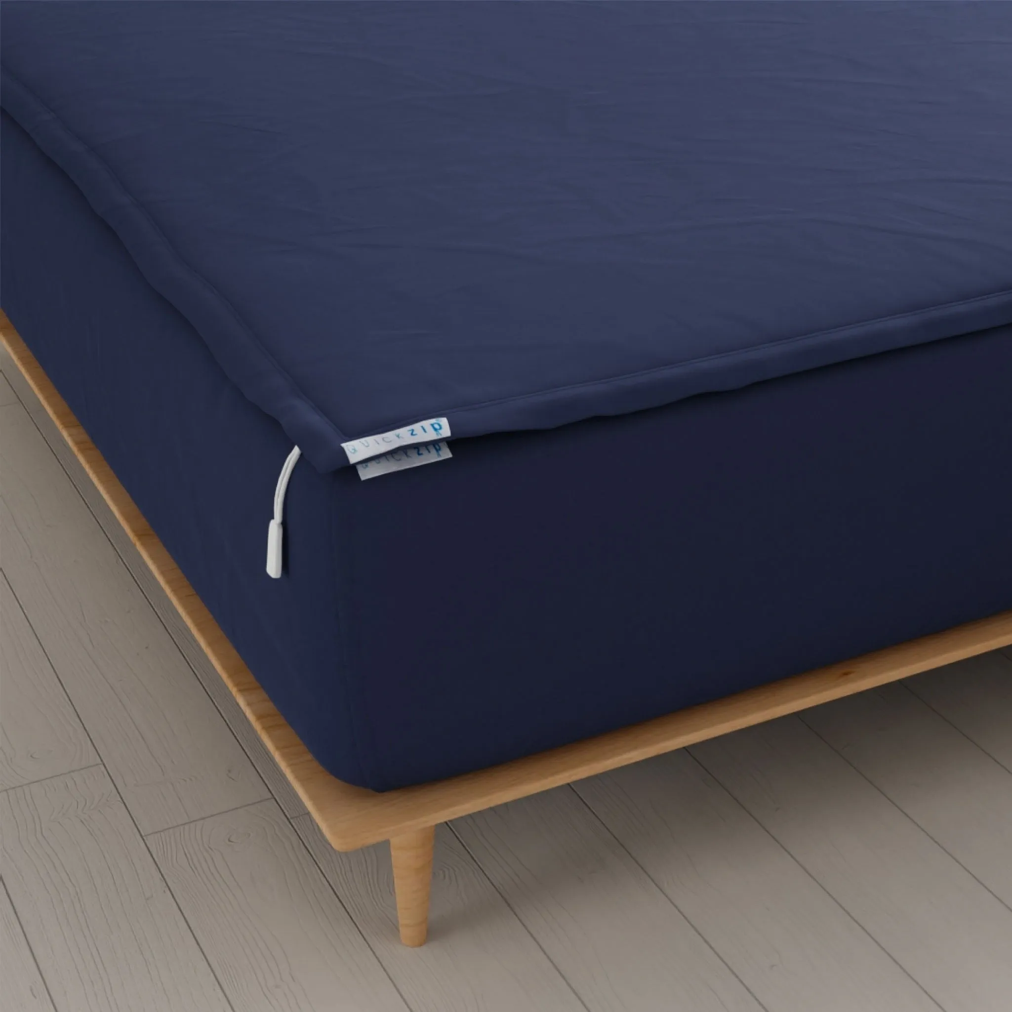 Percale Fitted Sheet (Base   Zip Sheet ) - Cal Twin