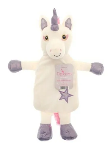 Personalised Unicorn Hot Water Bottle Novelty Design 1 (L)