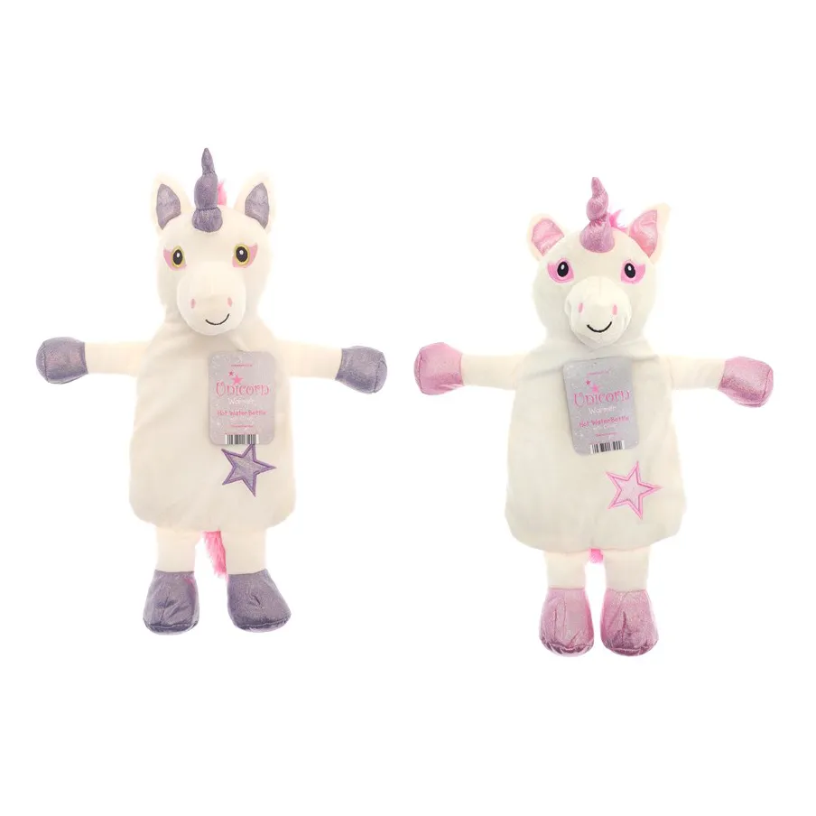 Personalised Unicorn Hot Water Bottle Novelty Design 1 (L)