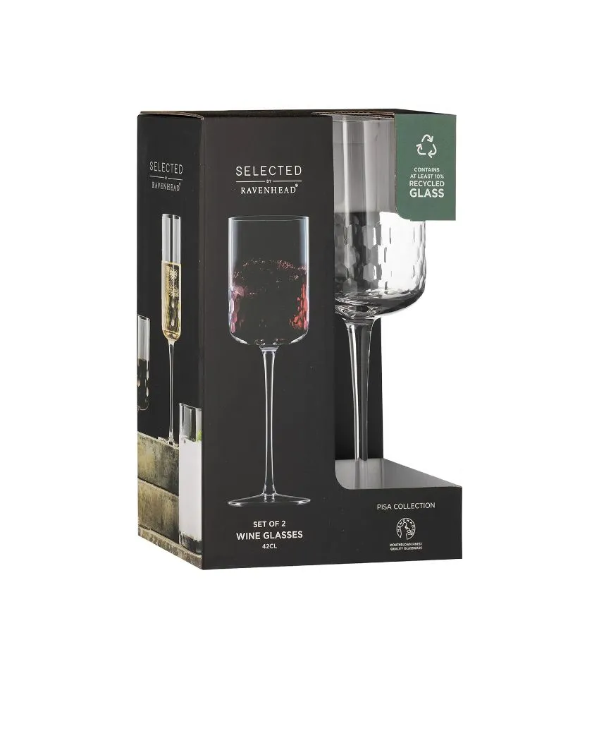 Pisa Wine Glasses | Set of 2 | 420ml