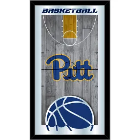 Pittsburgh Panthers HBS Basketball Framed Hanging Glass Wall Mirror (26"x15")