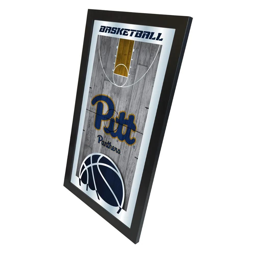 Pittsburgh Panthers HBS Basketball Framed Hanging Glass Wall Mirror (26"x15")