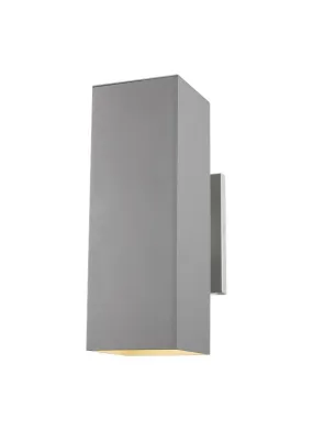 Pohl Collection - Medium Two Light Outdoor Wall Lantern | Finish: Painted Brushed Nickel - 8631702EN3-753