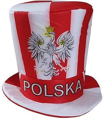 Poland Soccer Fan Accessory Set: Scarf, Hat, Trumpet, Mini Uniform & T-Shirt - Medium / Red