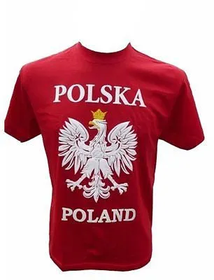 Poland Soccer Fan Accessory Set: Scarf, Hat, Trumpet, Mini Uniform & T-Shirt - Medium / Red