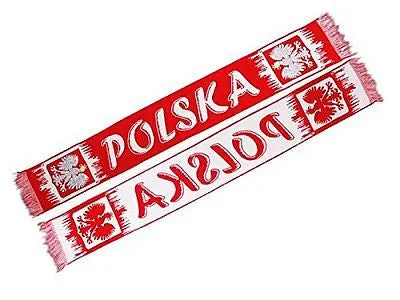 Poland Soccer Fan Accessory Set: Scarf, Hat, Trumpet, Mini Uniform & T-Shirt - Medium / Red