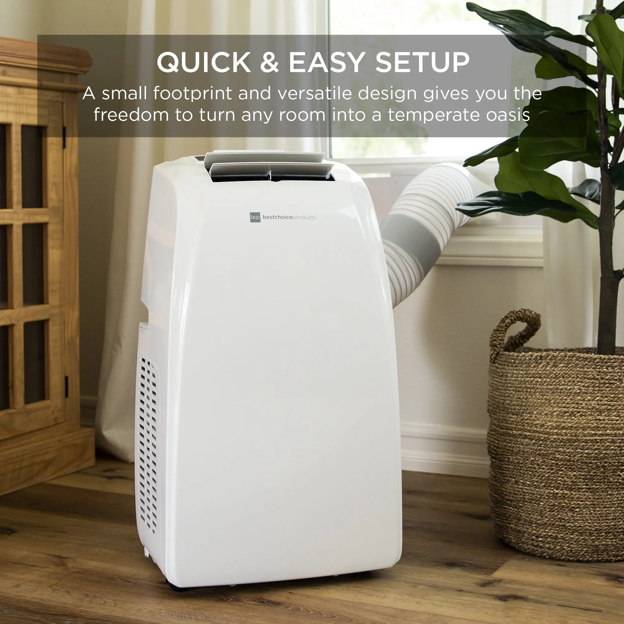 Portable 3-in-1 Air Conditioner w/ 14,000 BTU, Remote