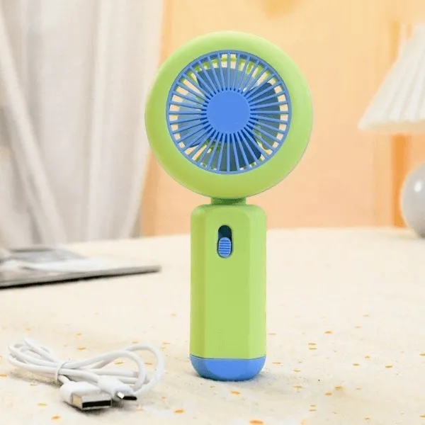 Portable Mini Handheld Rechargeable Fan With Light HQ66-26B